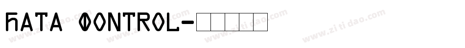 Data Control字体转换